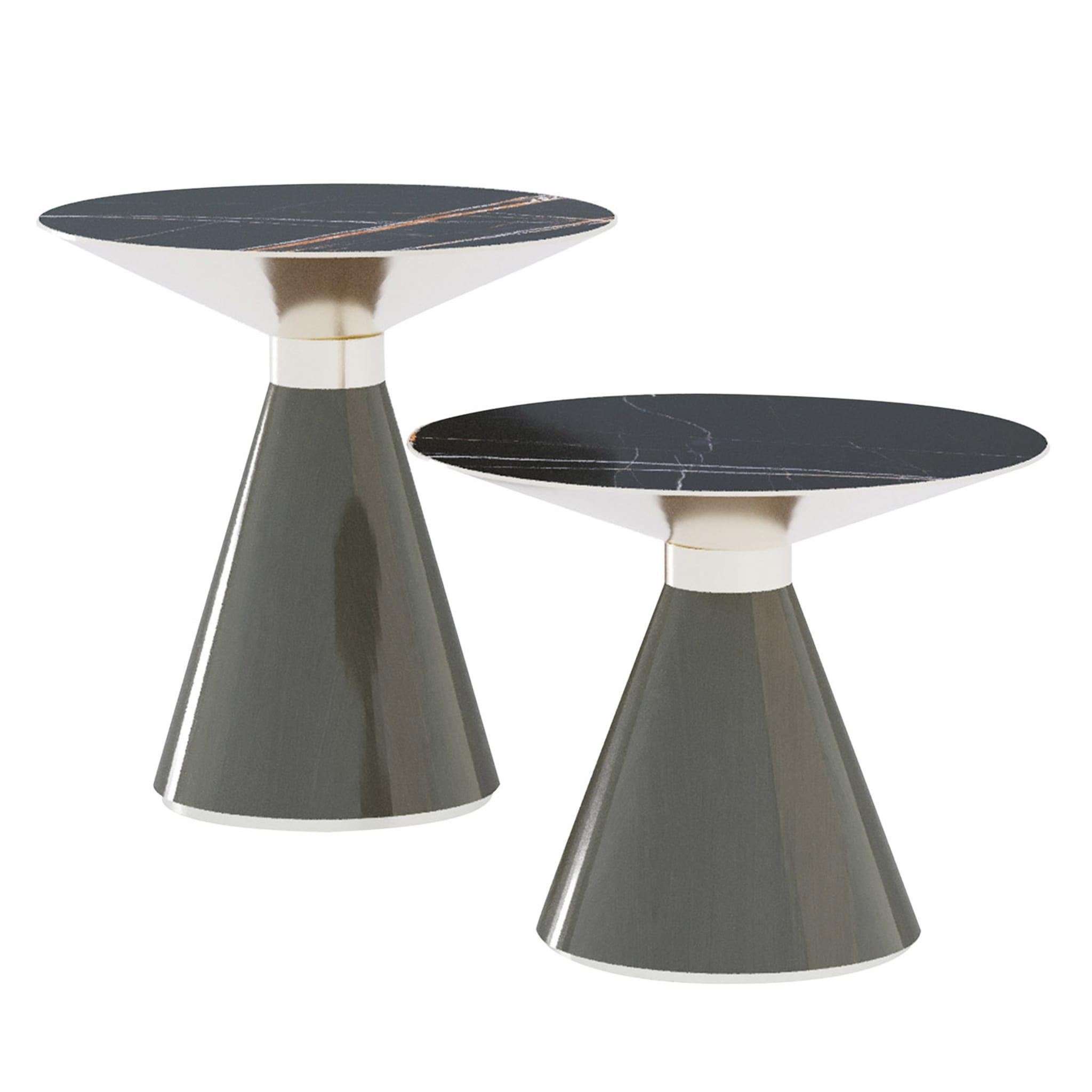 Table d’appoint contemporaine Crono | Dimensions: Ø 50 × H 45 cm
