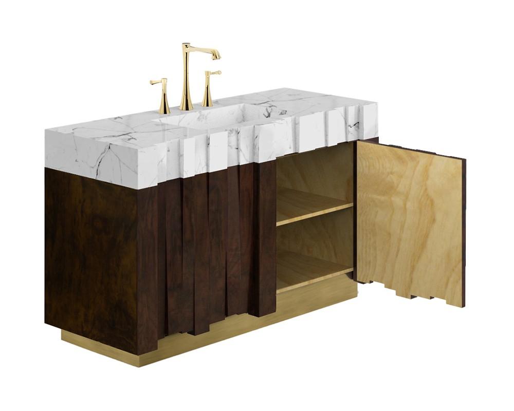Meuble de salle de bain simple Geoglyph
