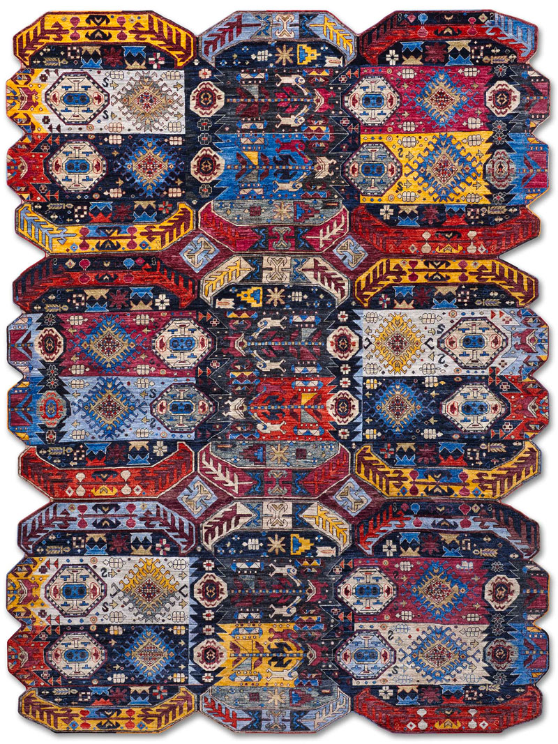 Tapis de luxe fait main Multishape