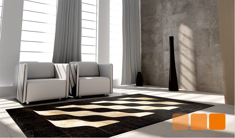 Vissarion koeienhuid tapijt | Maat: 180 × 270 cm