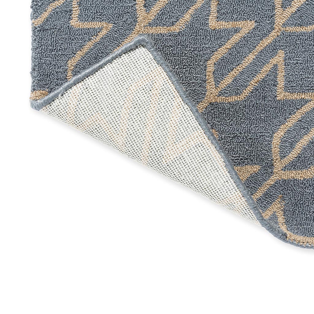 Houndstooth gewassen blauw outdoor vloerkleed