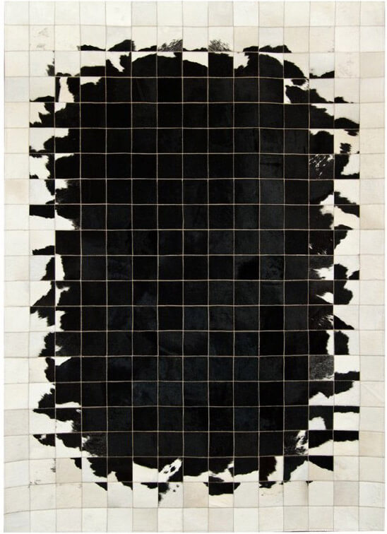 Tapis en peau de vache Mosaic | Taille: 60 × 120 cm