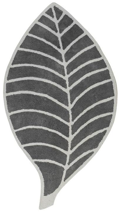 Leaf grijs ivoor tapijt | Maat: 60 × 120 cm