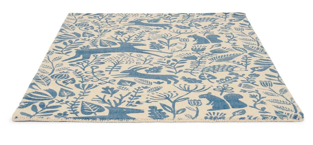 Kelda kobalt tapijt | Maat: 120 × 180 cm