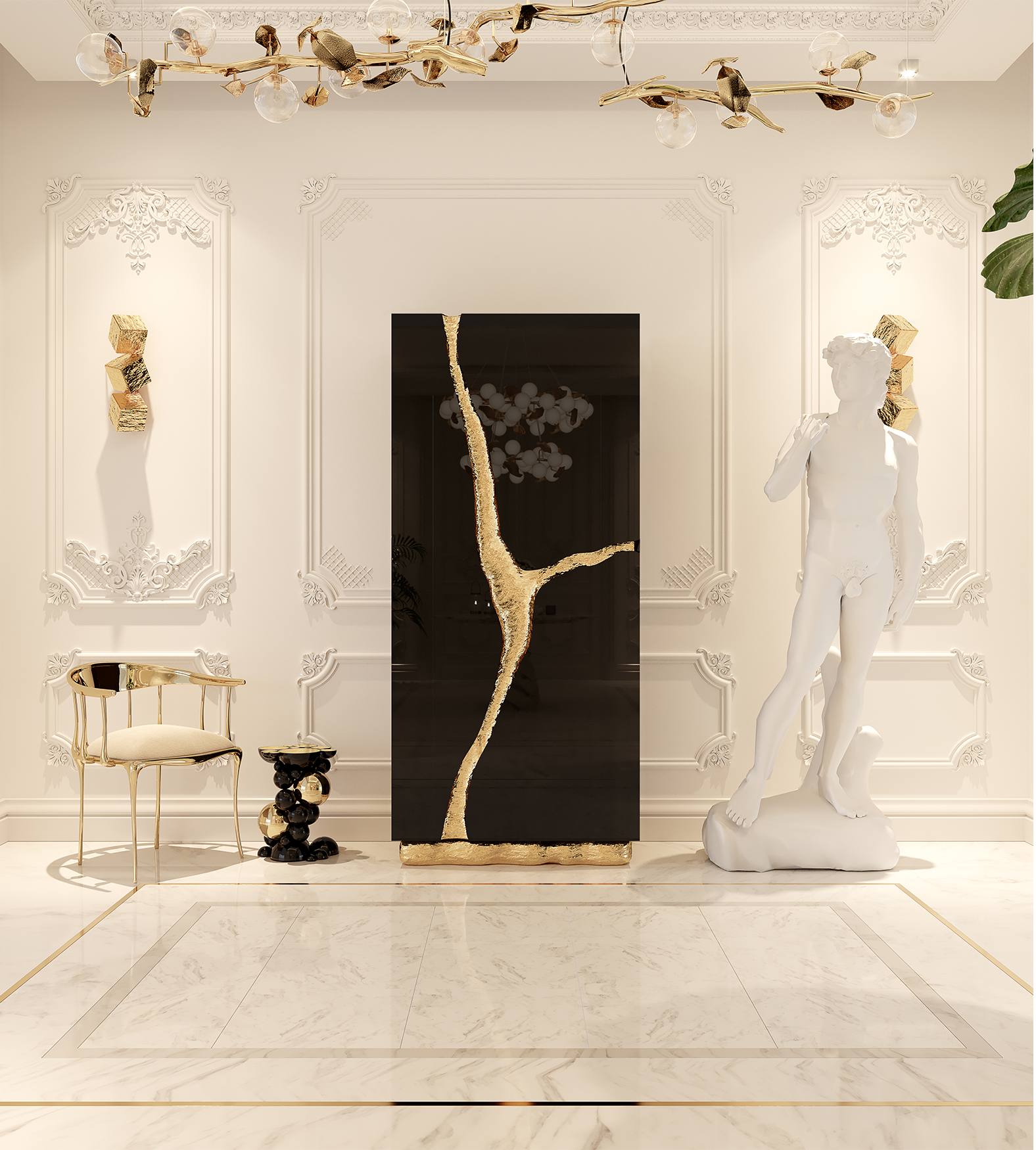 Armoire Fissure noire