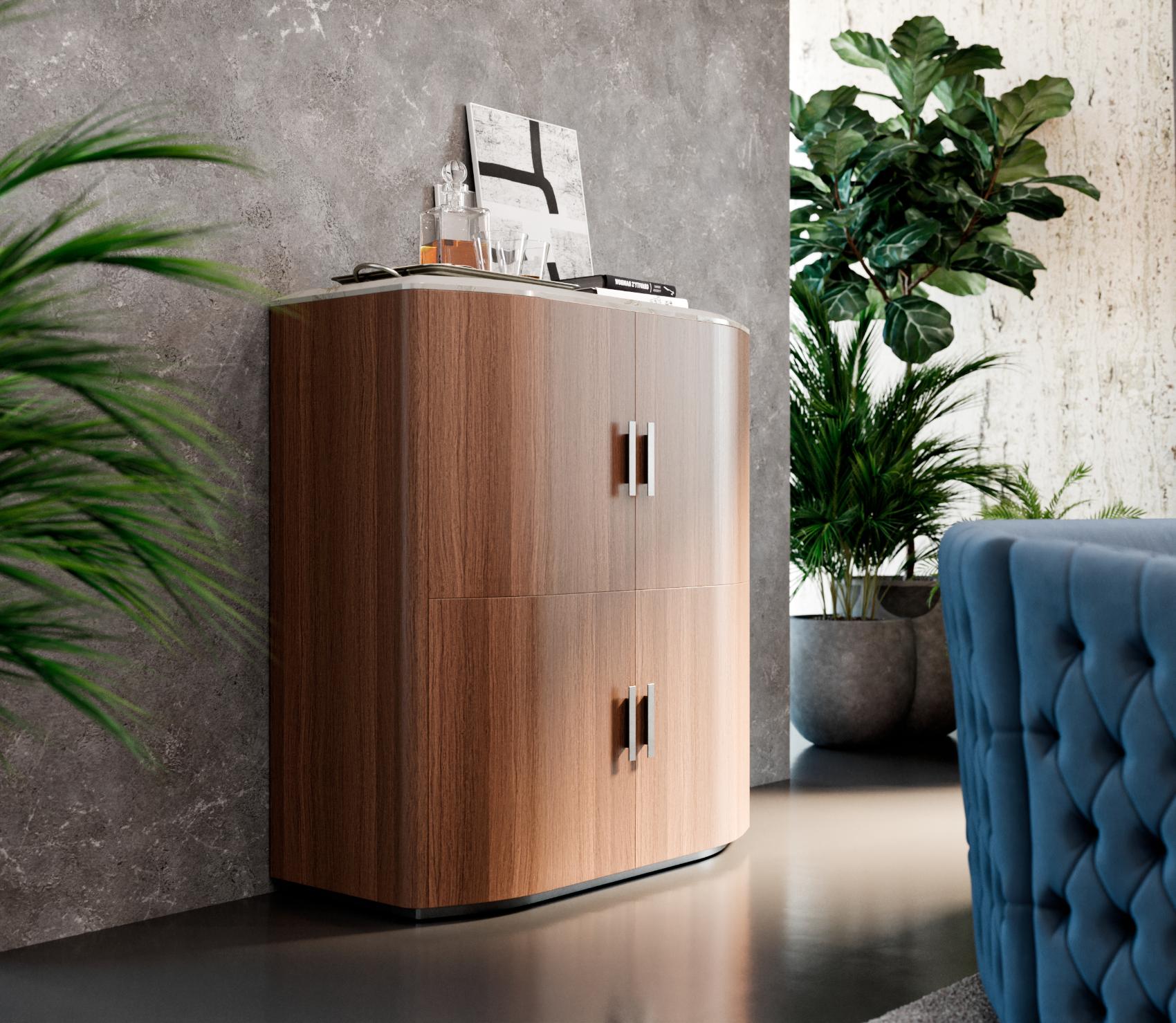 Mike gebogen dressoir