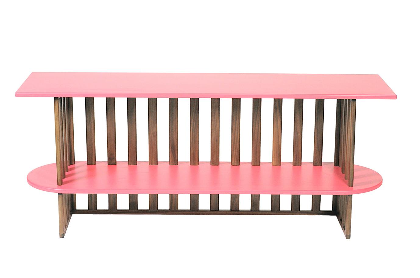 Roze tweelaagse console