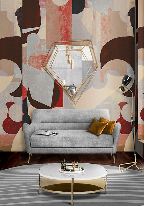 Petit miroir mural Lustre - 1