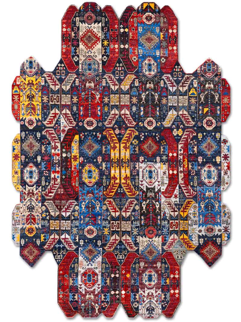 Tapis de luxe fait main Multishape