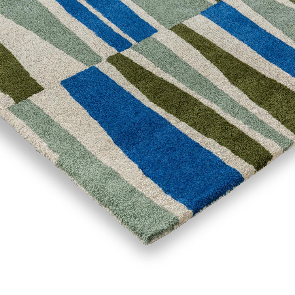 Saku olijf vloerkleed | Maat: 200 × 280 cm
