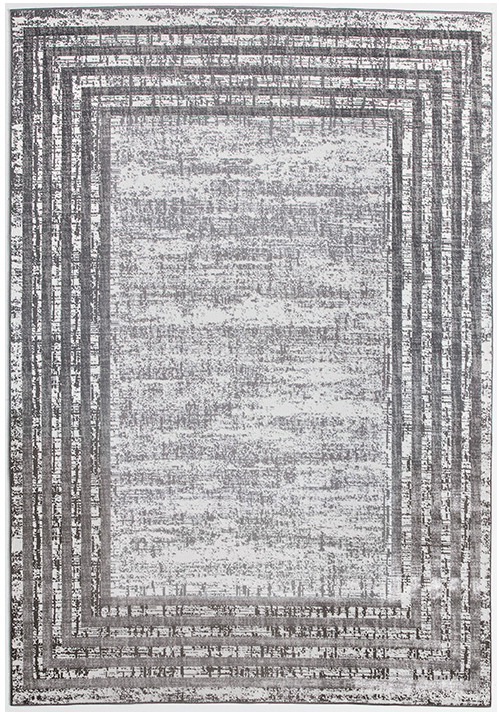 Turks Border zilver tapijt | Maat: 240 × 340 cm