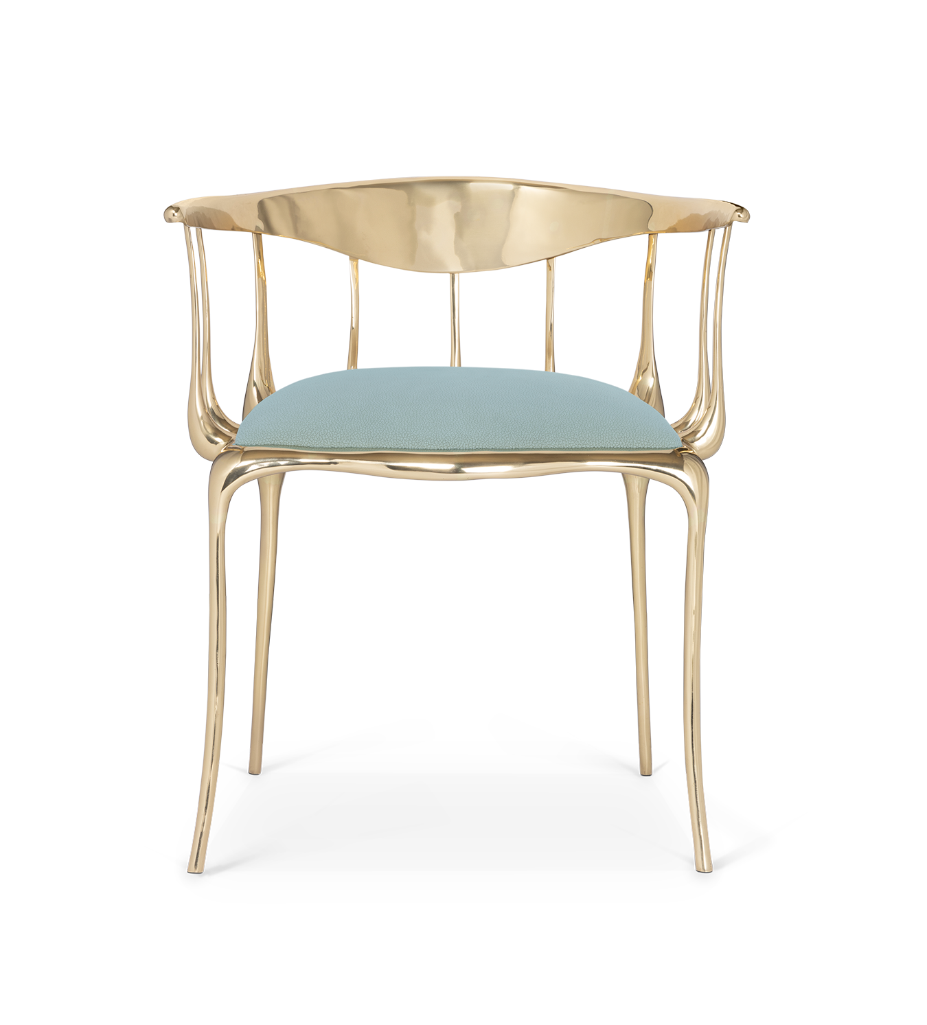 Chaise de luxe bleu clair