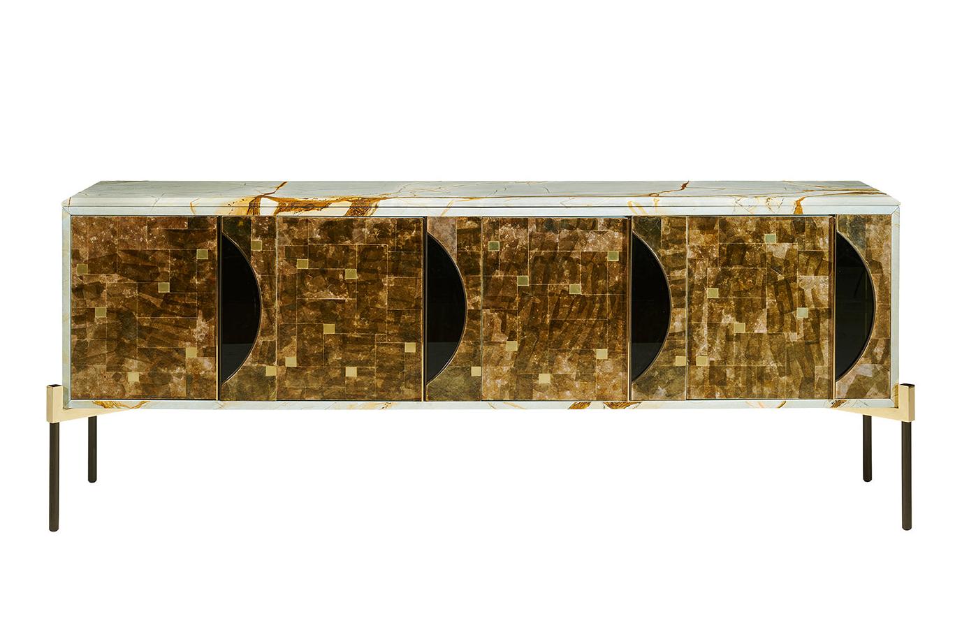 East Ovest dressoir met marmeren blad