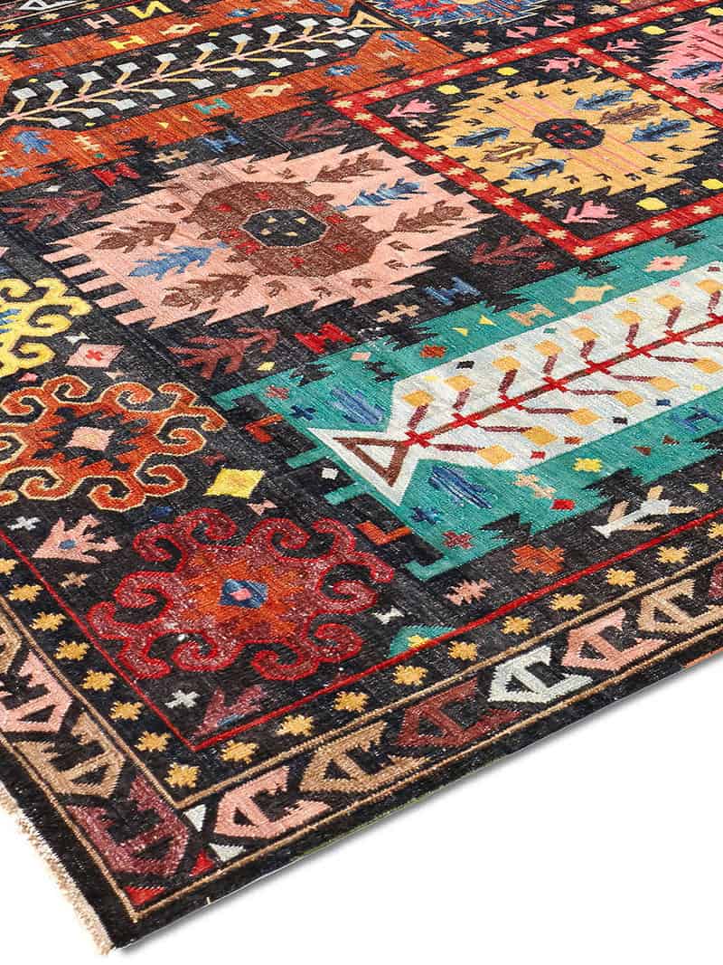 Flatweave handgemaakt luxe vloerkleed | Maat: 122 × 183 cm
