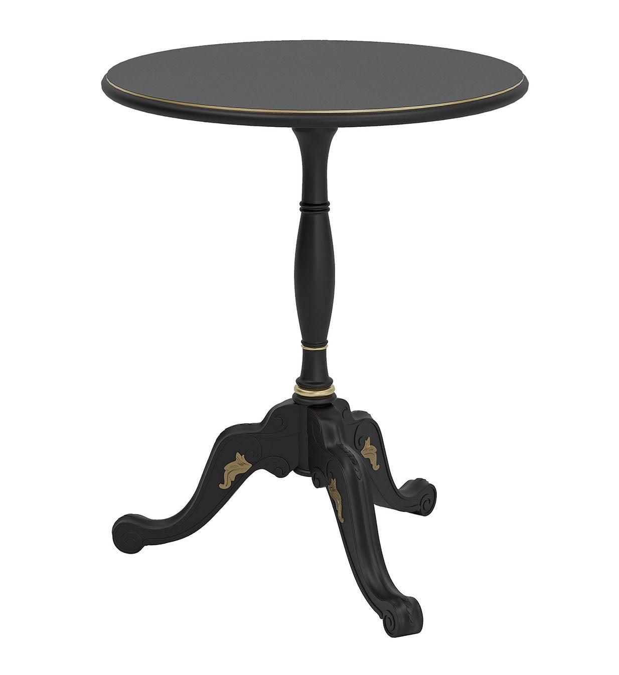Zwarte bijzettafel
