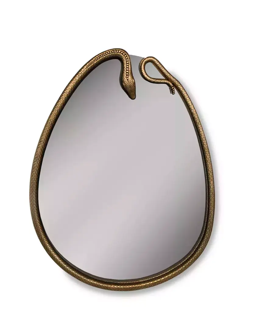 Miroir mural Serpentine en forme de poire