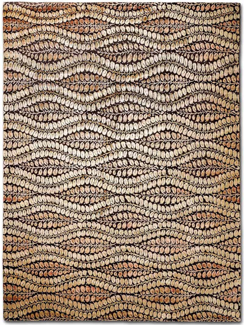 Tapis de luxe fait main All Gold | Taille: 274 × 365 cm