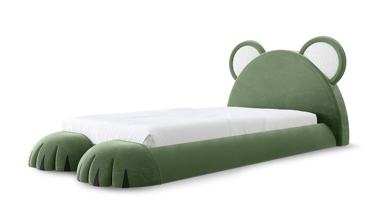 Pluizige welp bed