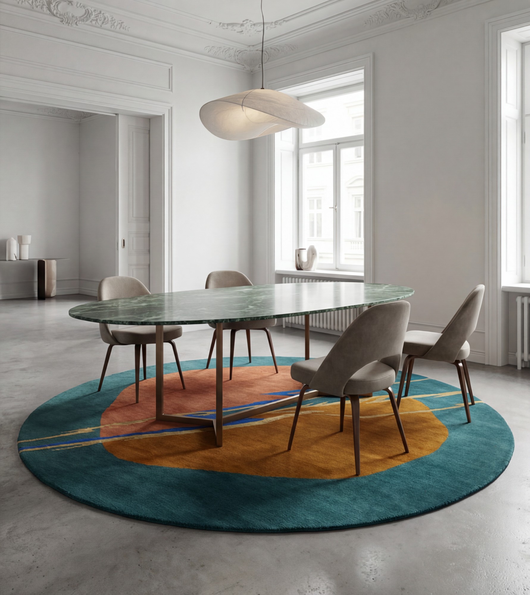 Copper Meridian vloerkleed