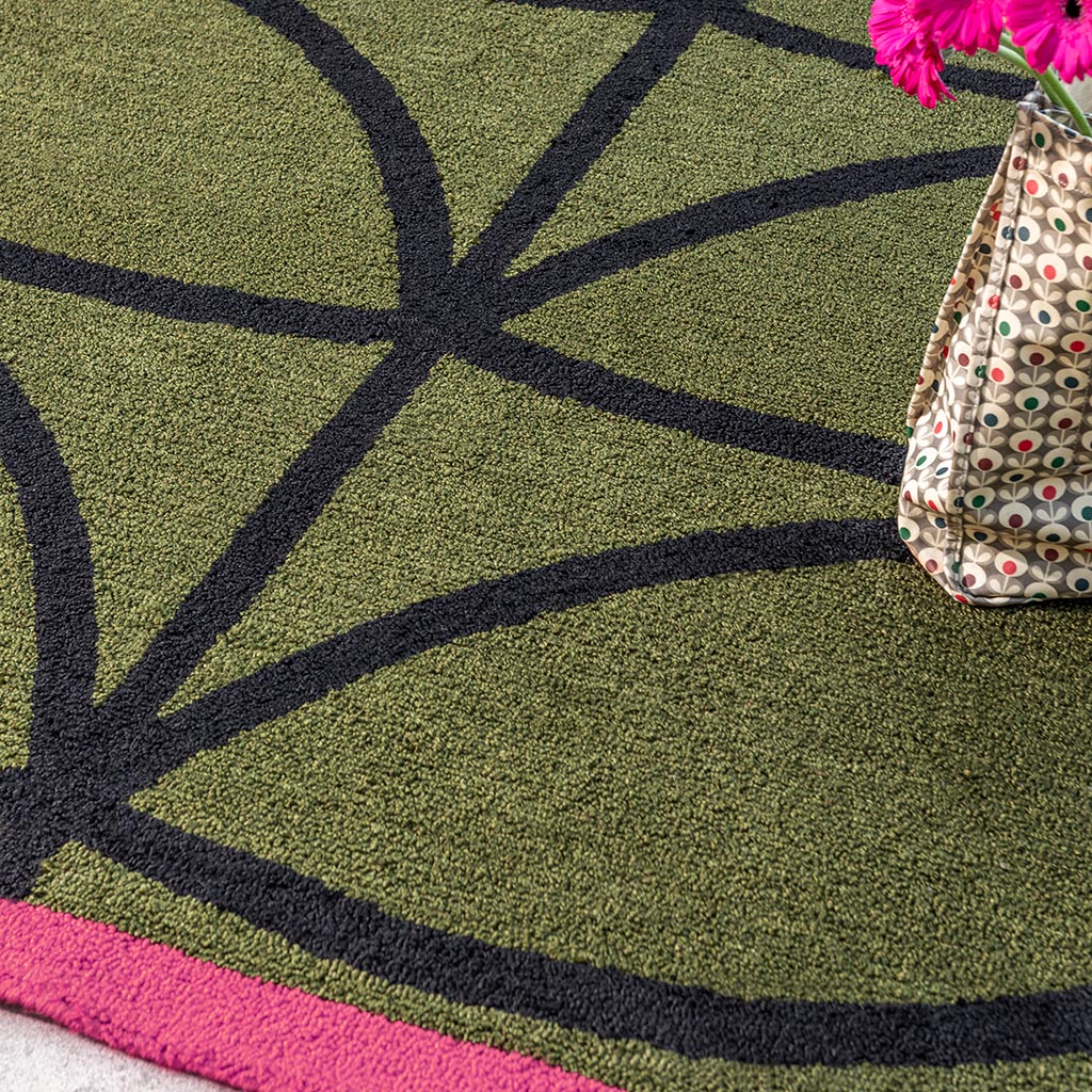 Tapis d’extérieur Linear Stem olive | Taille: 200 × 280 cm