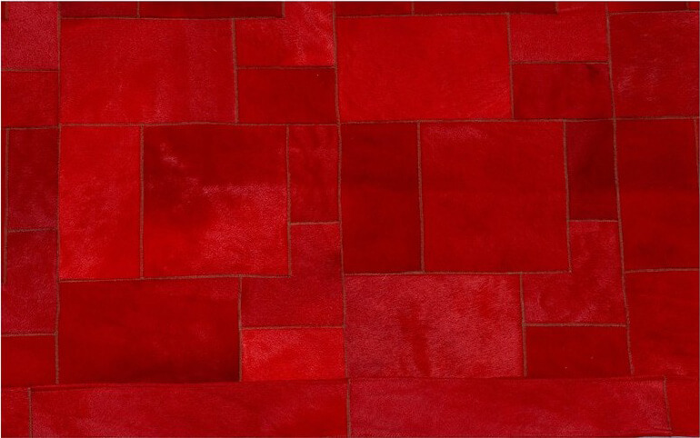Tapis en peau de vache Puzzle | Taille: 140 × 180 cm