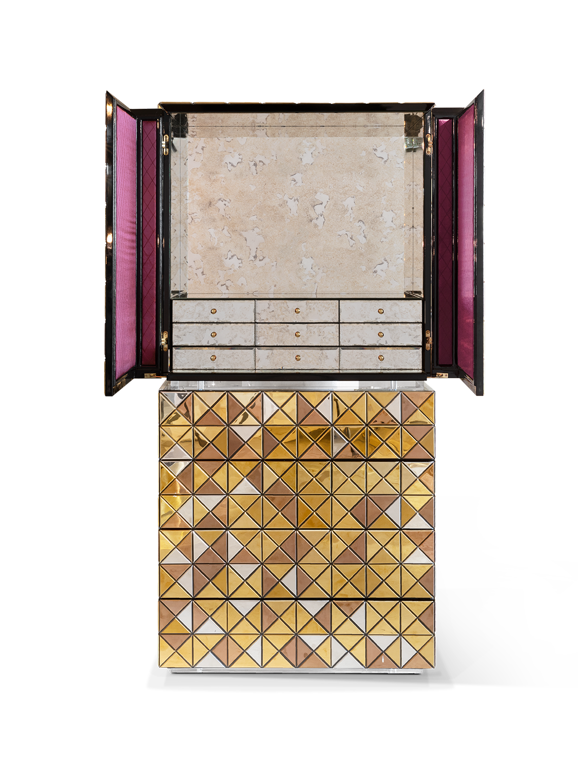 Armoire Mosaic II dorée