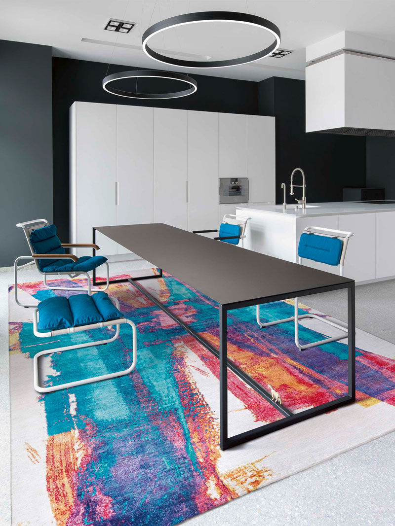 Tapis tissé main Portland Poetry | Taille: 170 × 240 cm