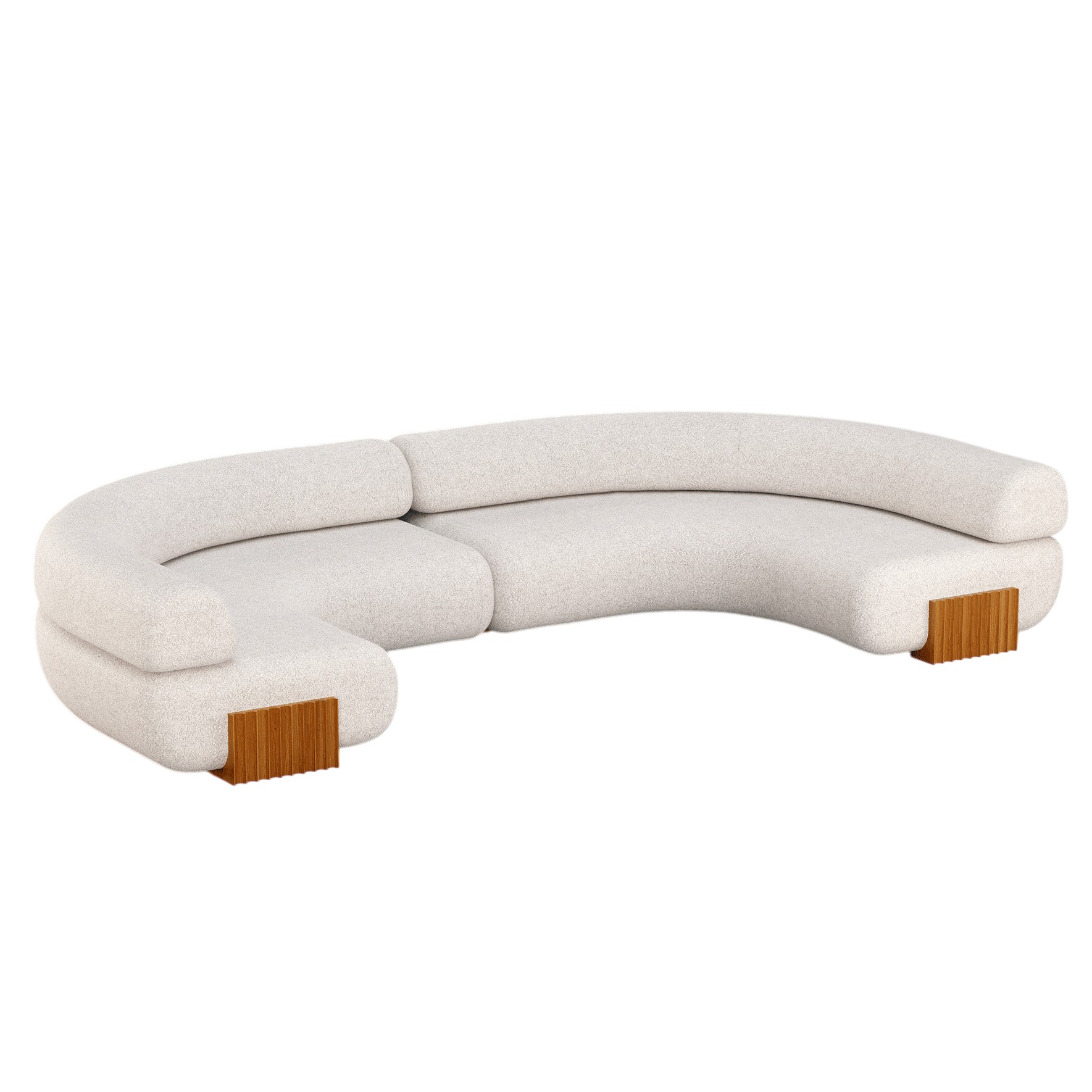 Canapé modulable en bois Carmel
