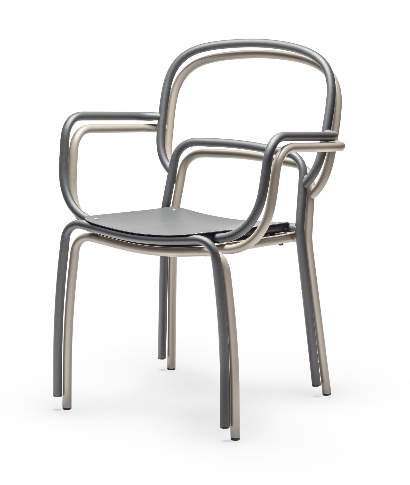 Chaise d'extérieur Moyo Sable (lot de 3)