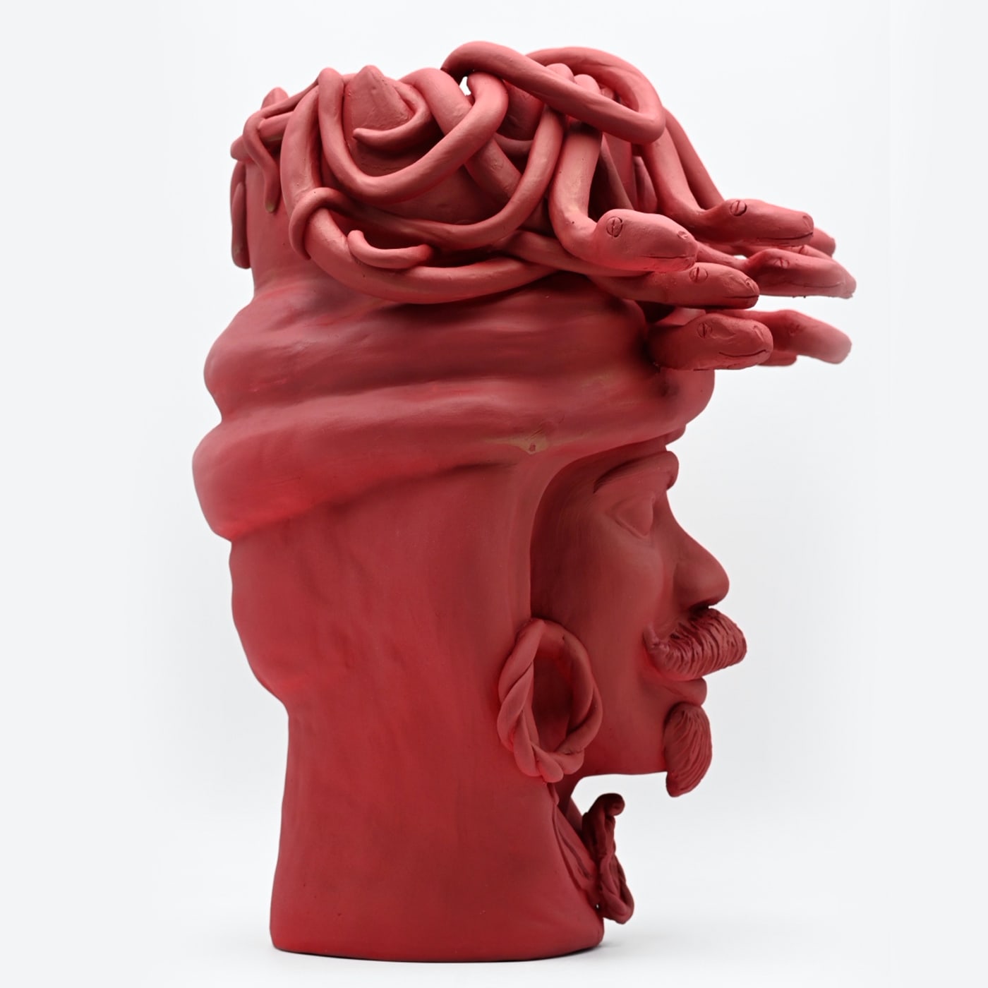 Moorkop handgemaakte sculptuur