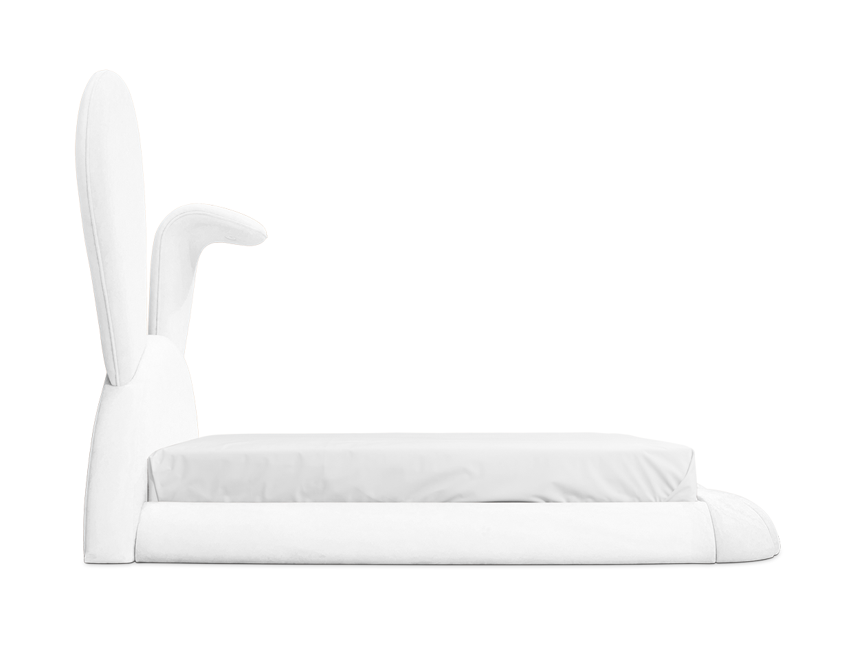 Knuffelig konijn hol bed