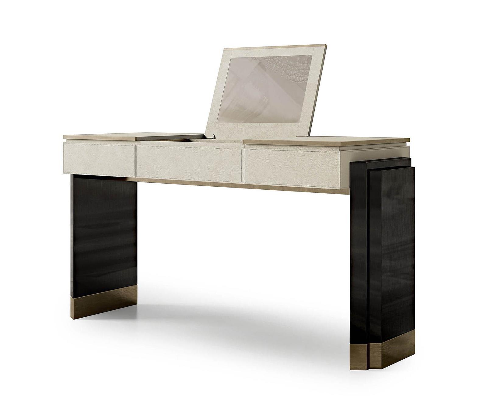 Leren kaptafel