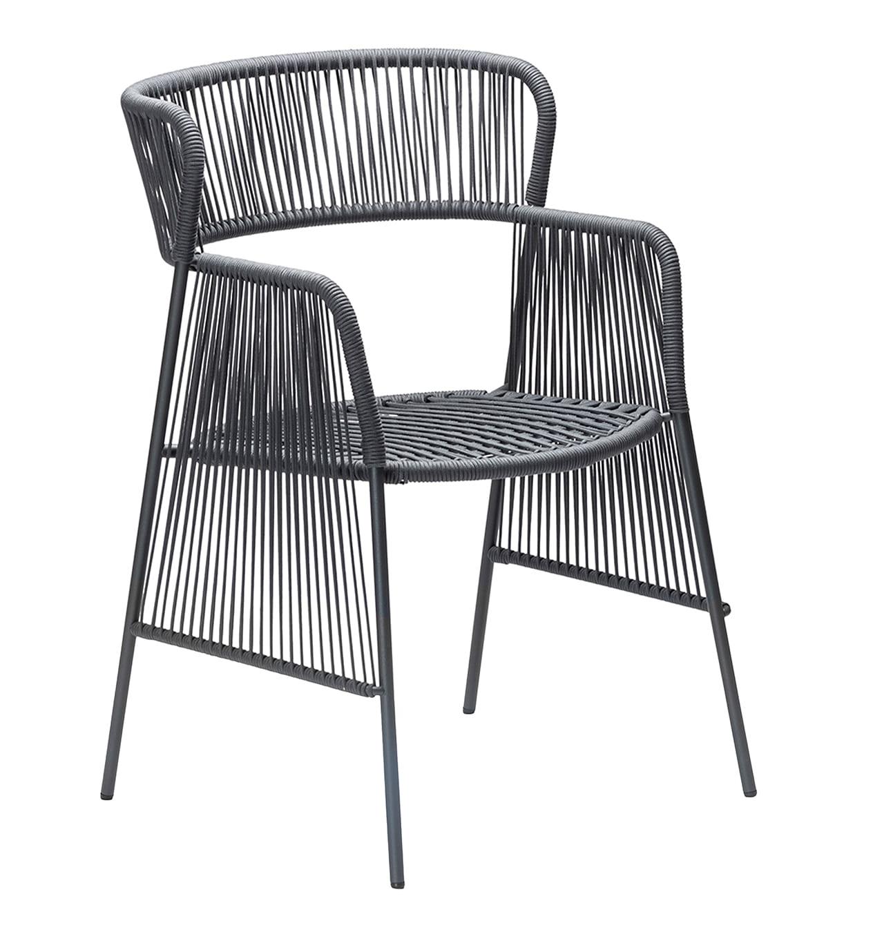 Chaise d'extérieur Altana Anthracite