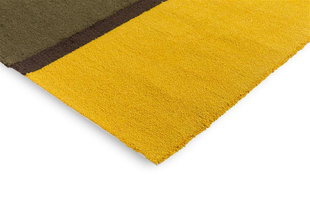 Tapis d’extérieur Festival rayé jaune