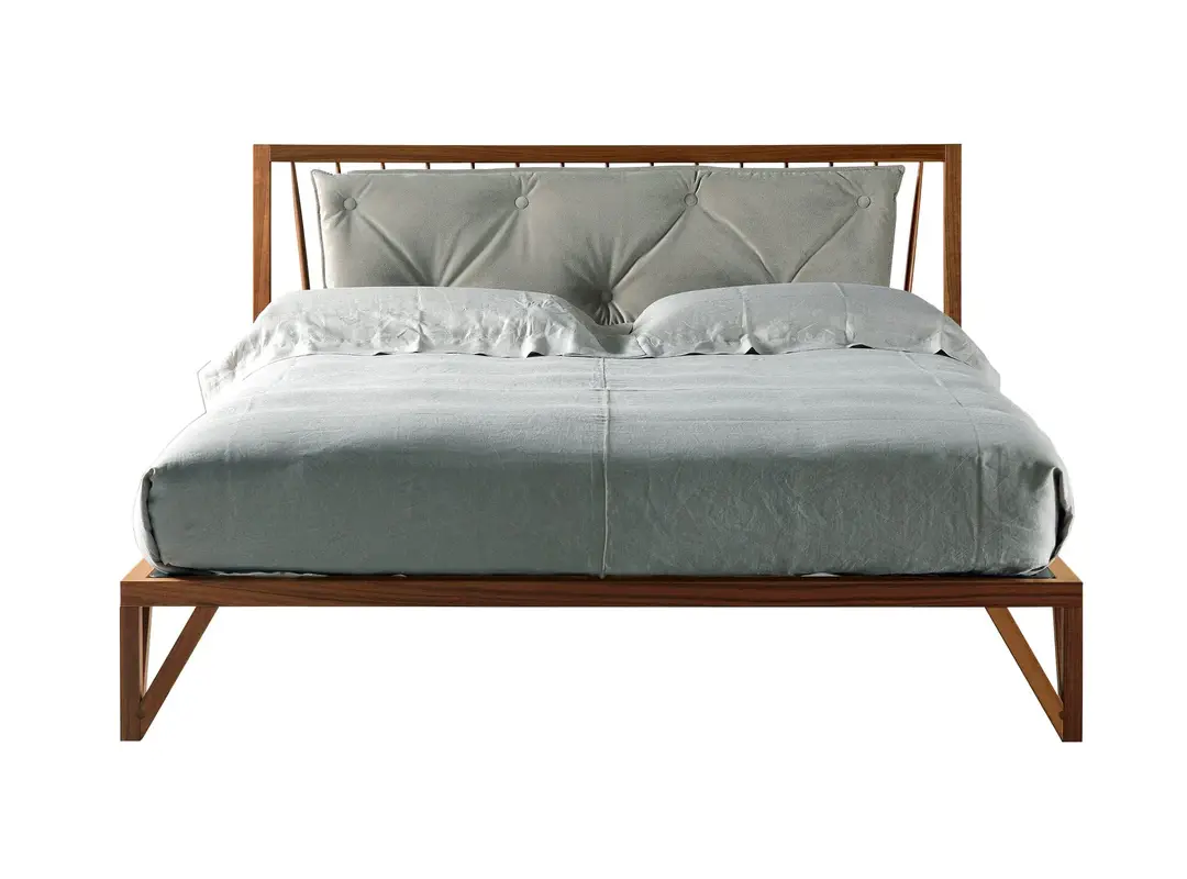 Leggiadro luxe bed | Afwerking: Grey solid walnut