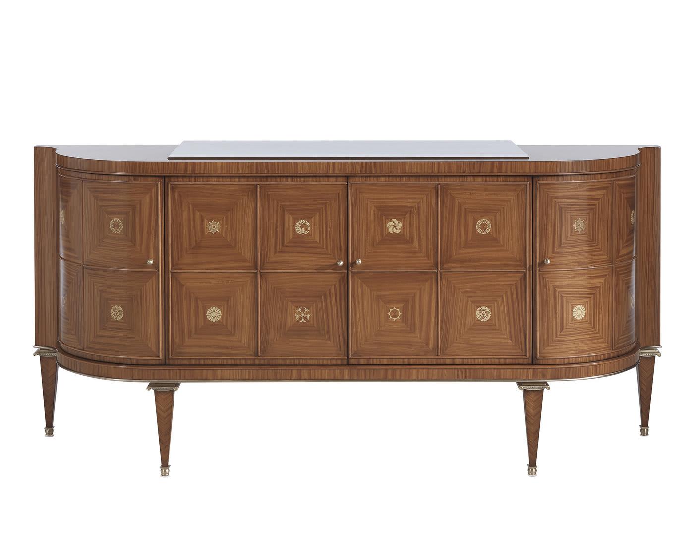 Buffet en bois courbe