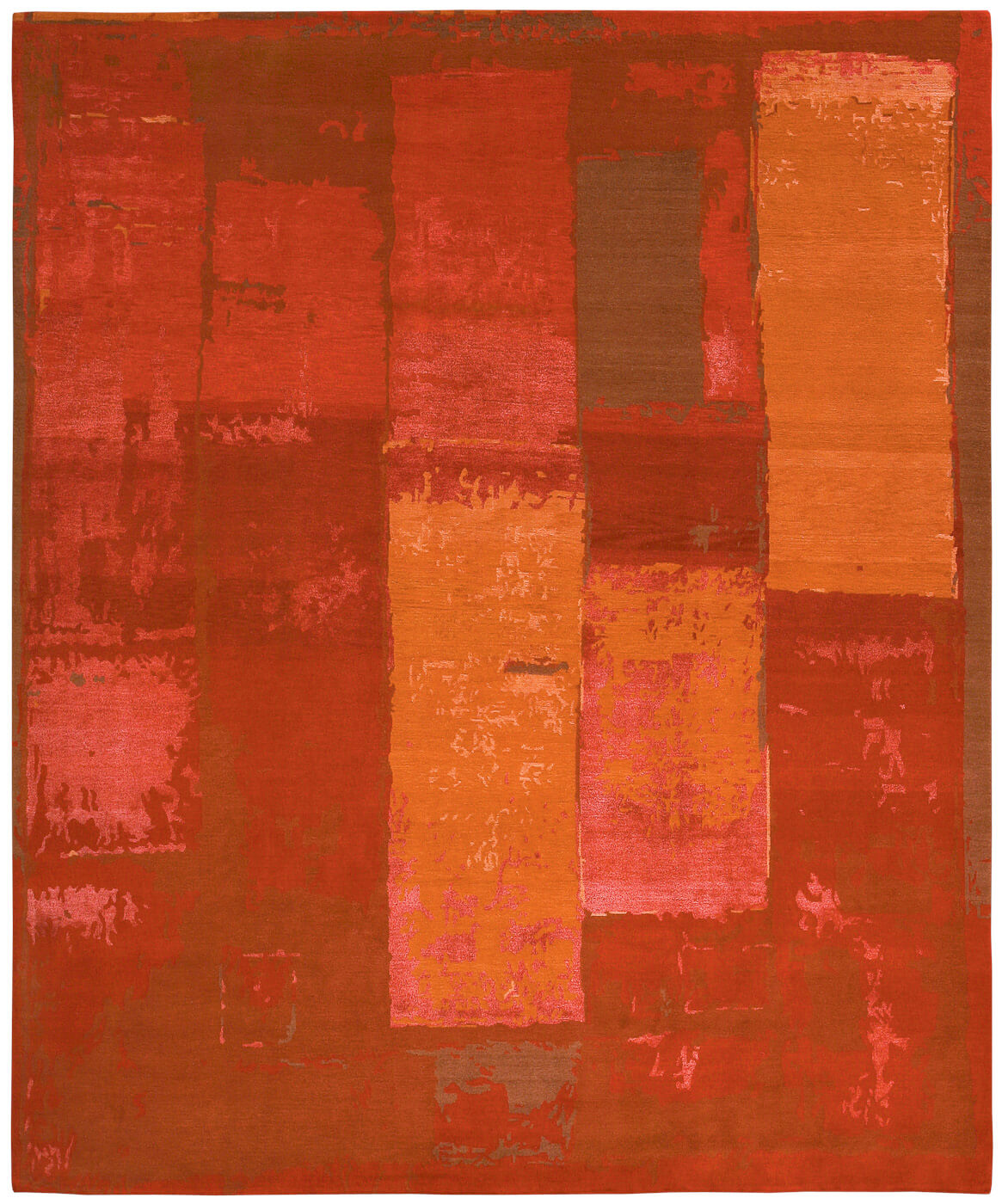 Boro 1 oranje tapijt | Maat: 280 × 360 cm