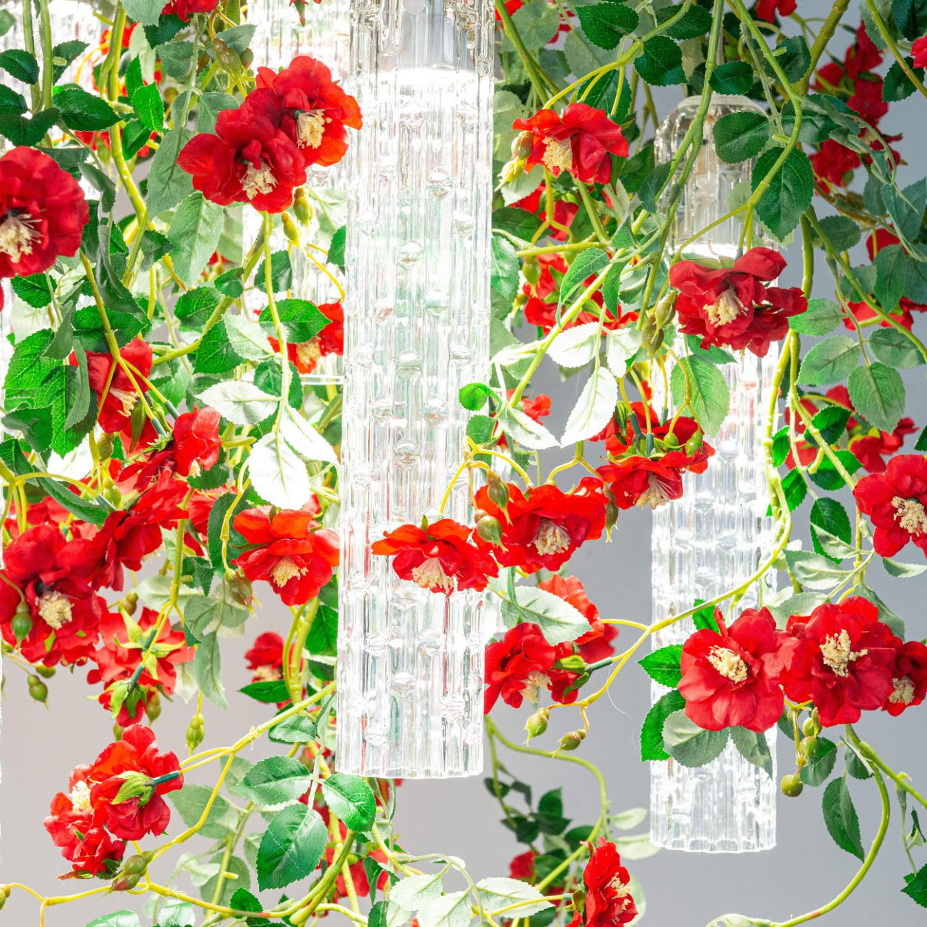Grand lustre Wil Red Roses