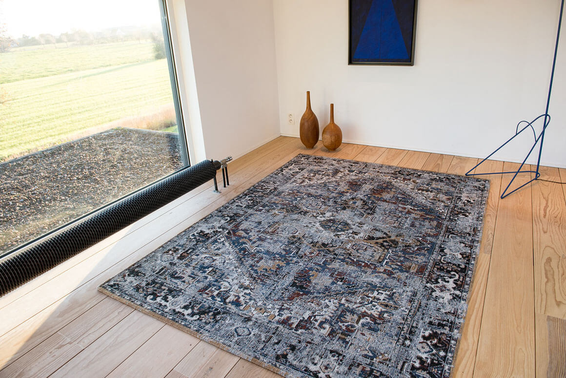 Divan blauw tapijt | Maat: 170 × 240 cm