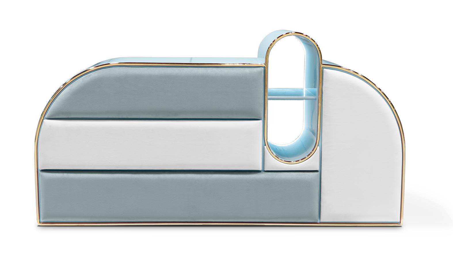Commode triple Barbe à papa