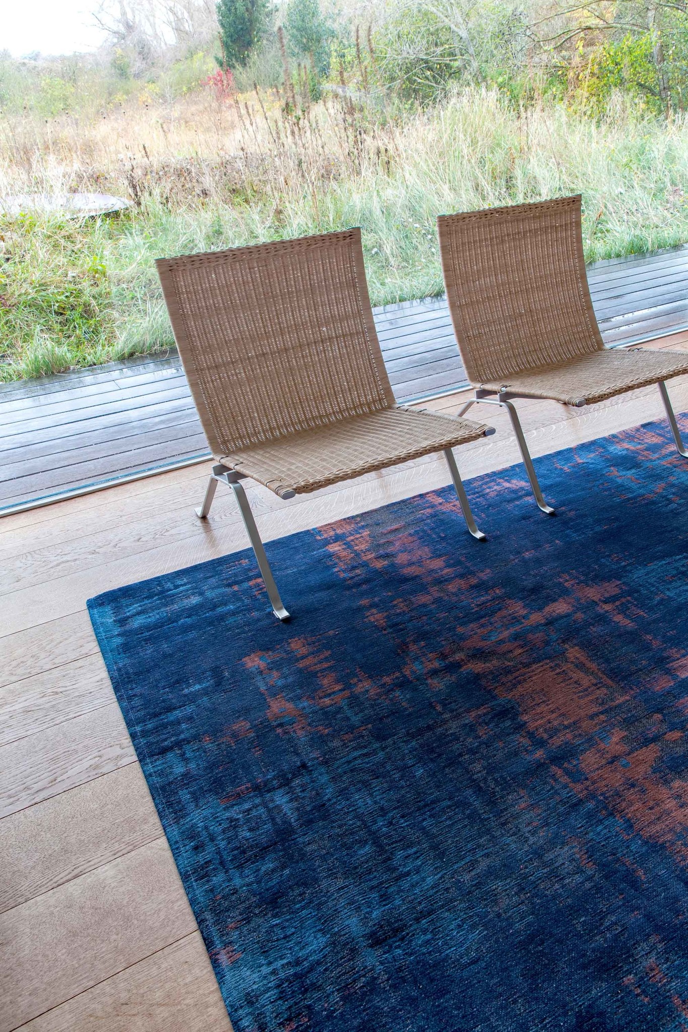 Vintage Style grijs ebbenhout tapijt | Maat: 80 × 150 cm