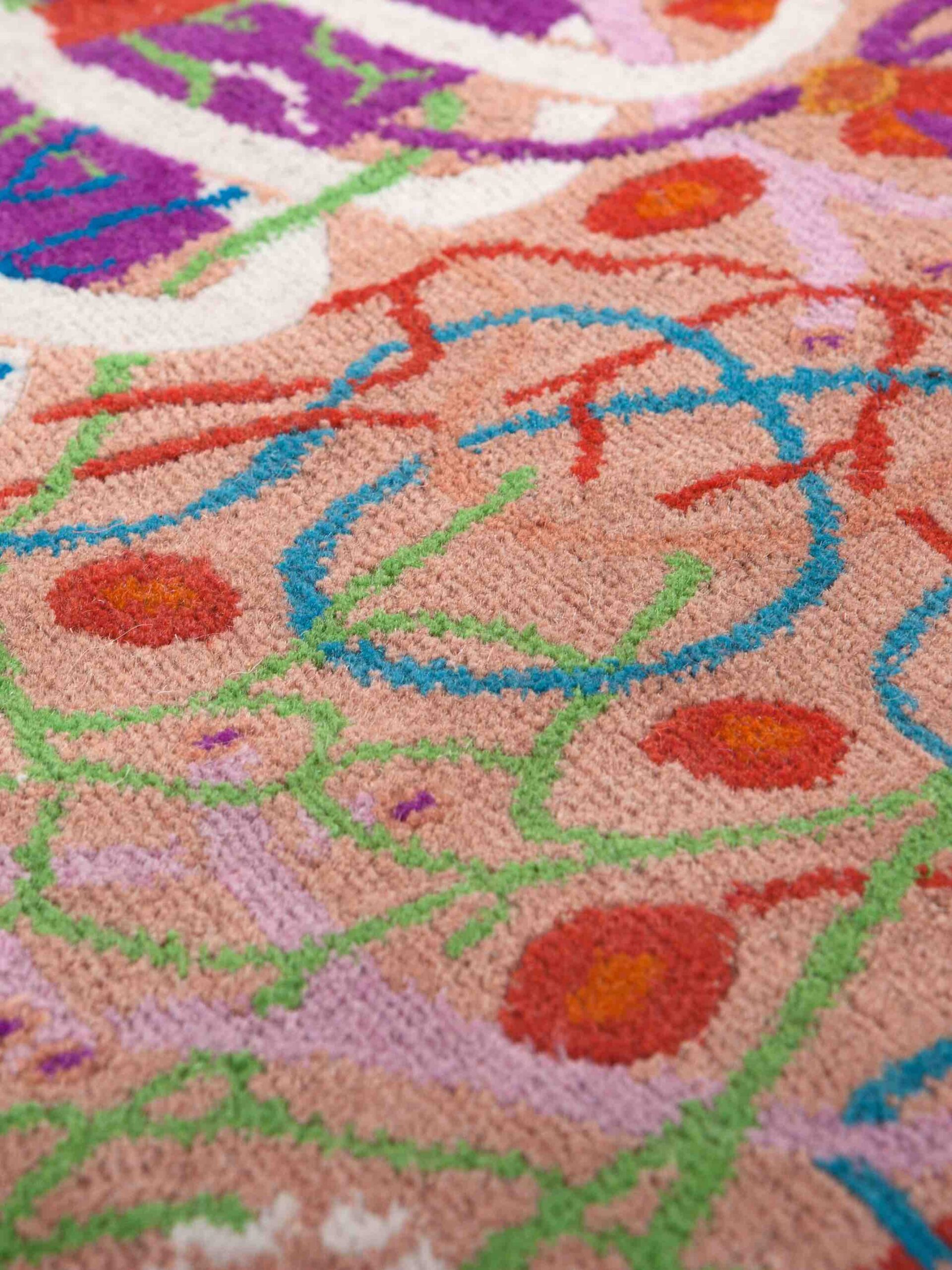 Tapis design Ravie Blanc