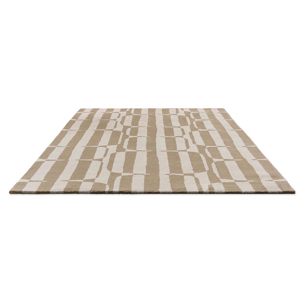 Lohko Stripe kiezel tapijt | Maat: 160 × 230 cm