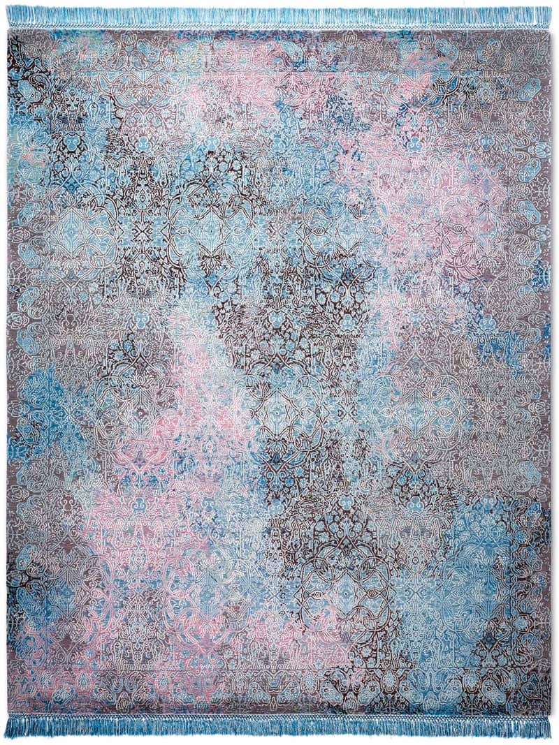 Ferahan Splash handgeweven tapijt | Maat: 365 × 457 cm