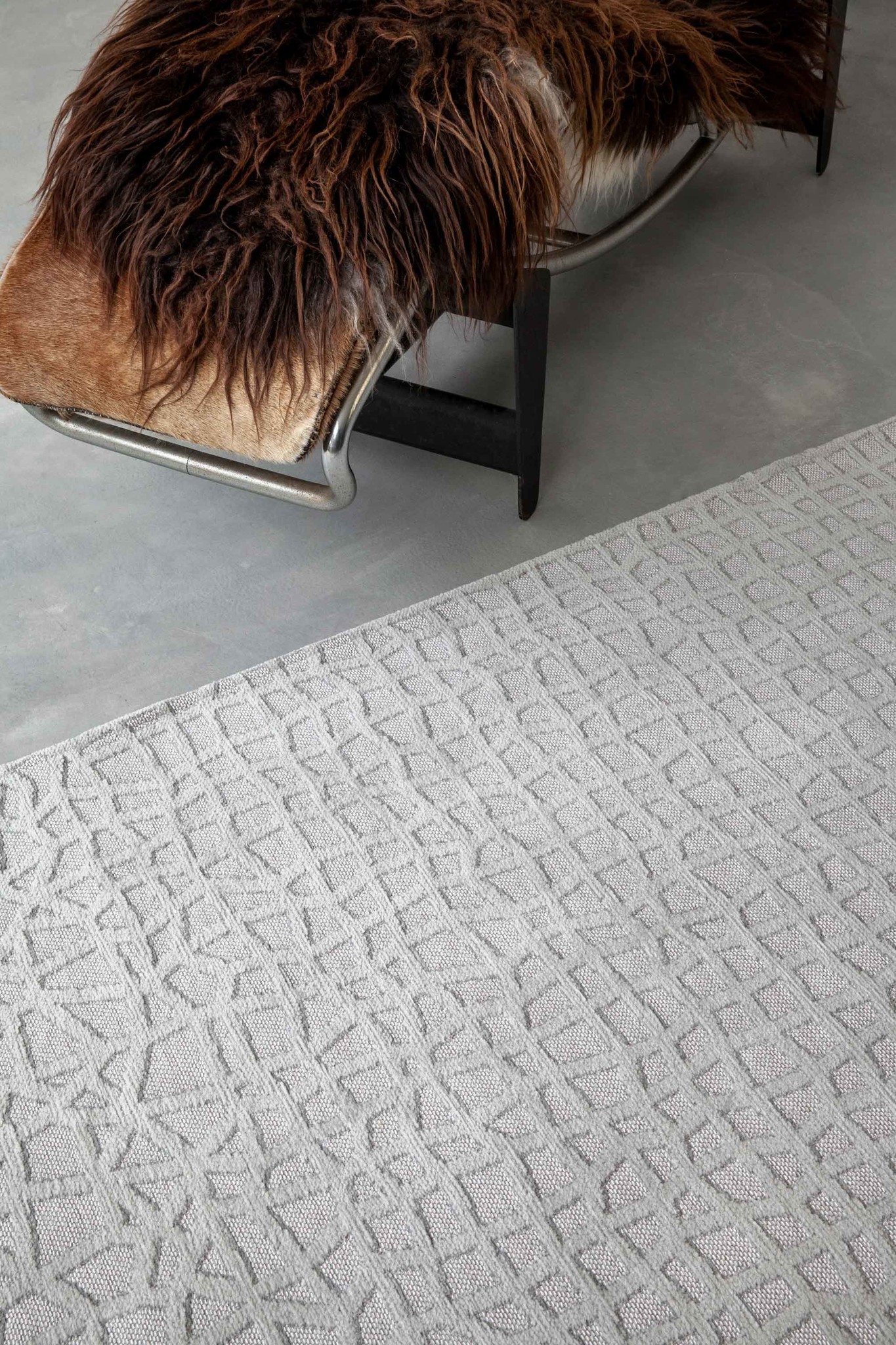 Tapis rond Tsingy Oyster | Taille: 200 × 280 cm