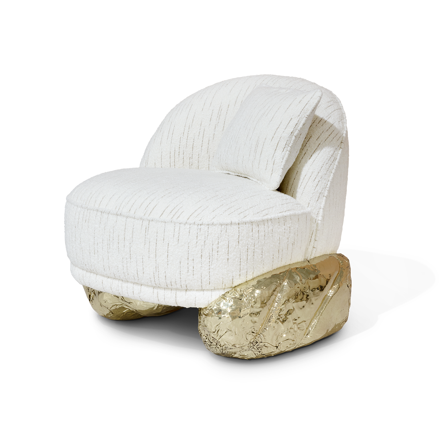 Fauteuil blanc Angora II