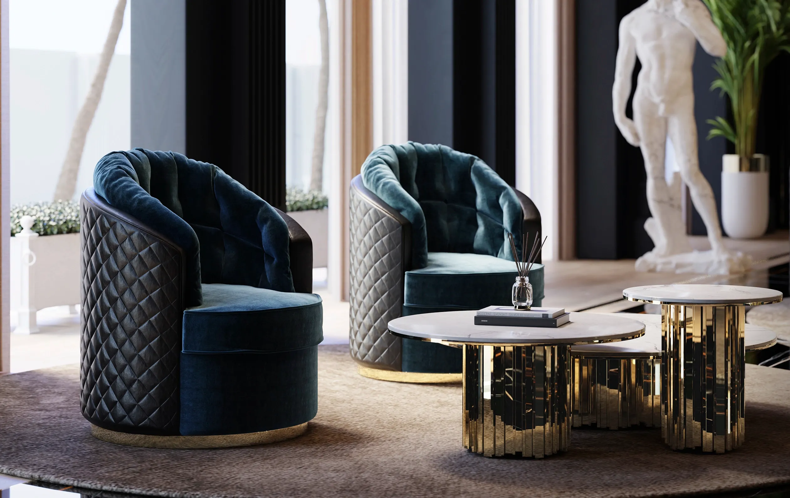 Fauteuil pivotant de luxe - 3