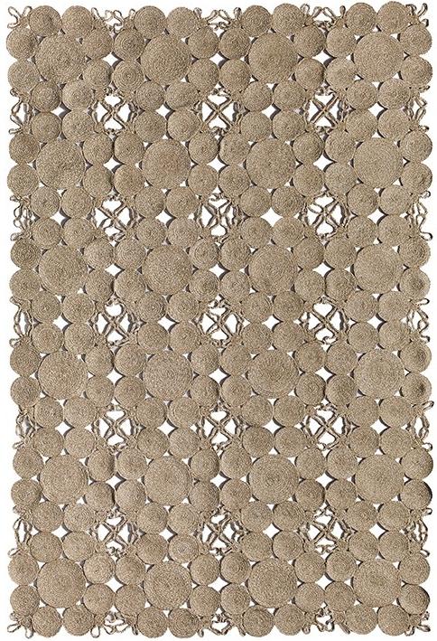 Tapis indien tressé beige | Taille: 160 × 230 cm