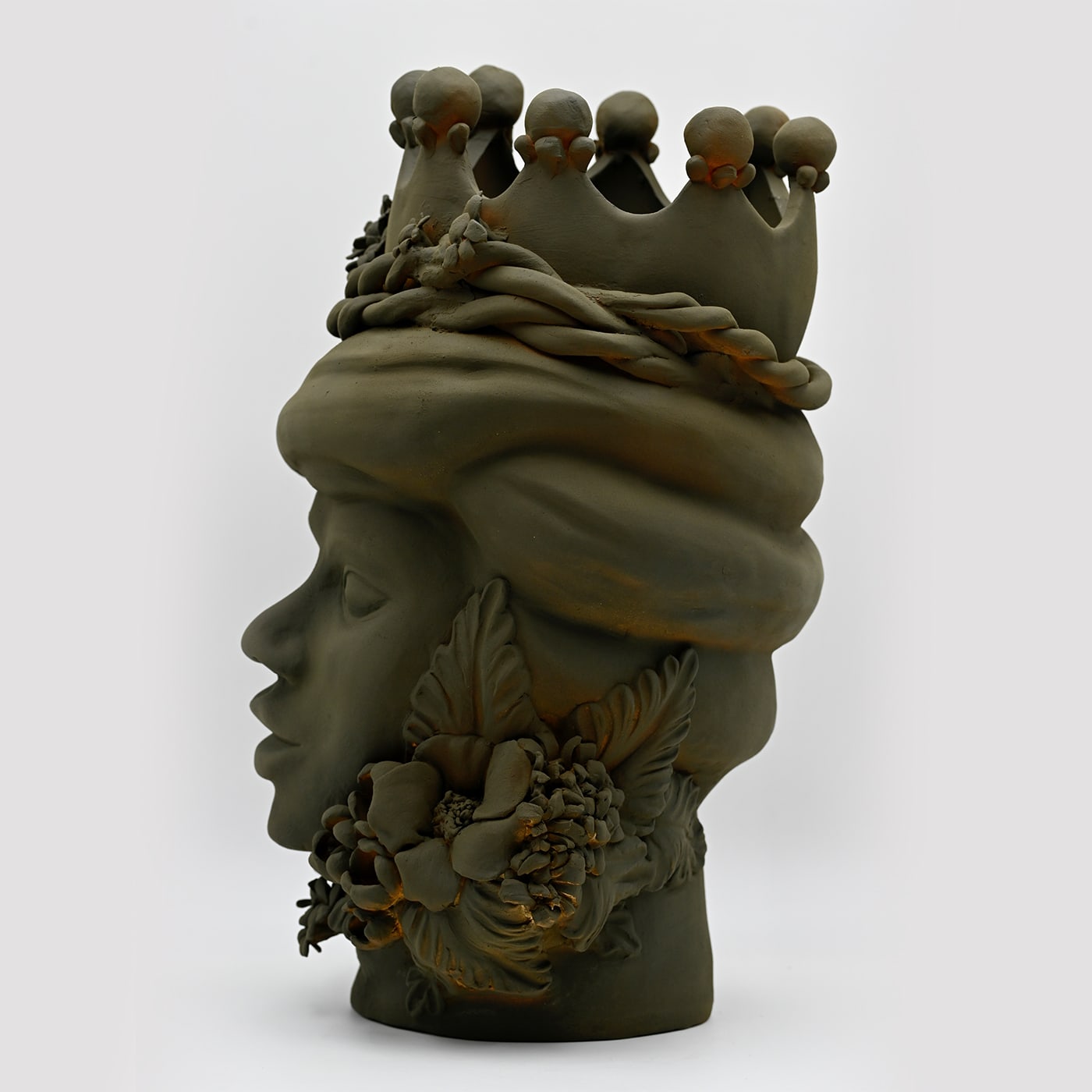 Moorkop handgemaakte sculptuur