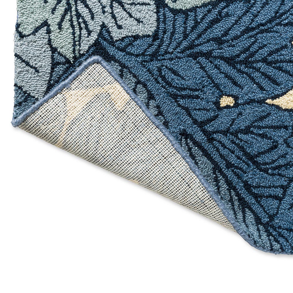 Acanthus indigo outdoor tapijt | Maat: 250 × 350 cm